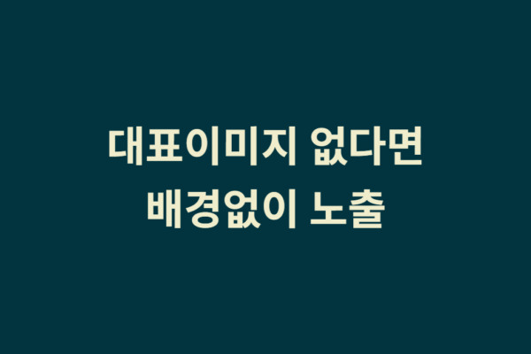 직접 업로드한 대표이미지가 있을 때만 히어로 배경 노출 기능